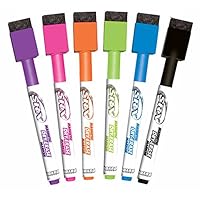Board Dudes SRX Magnetic Dry Erase Markers 6-Pack Assorted Colors (DDM77)