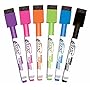 Board Dudes SRX Magnetic Dry Erase Markers, Assorted Colors, 6-Pack (DDM77)