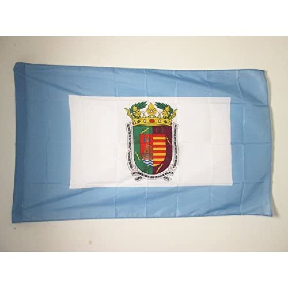 AZ FLAG - Province of Málaga Flag - 2x3 Ft - Malaga Banner with Sleeve - 100% Polyester - Fade Resistant - Vivid Colors - 2' x 3' Feet - 90x60 Cm