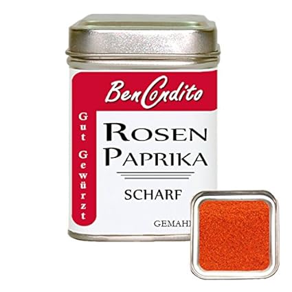 Rosenpaprika - fein gemahlenes scharfes Ungarisches Paprikapulver rosenscharf 100 Gr.