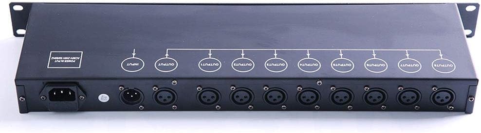 DMX512 Isolator Splitter Signal Amplifier DJ Data Stream 8 Outputs from Single Input Stage Performance Wedding Bar Party Disco