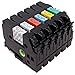 Oozmas Compatible Label Tape Replacement for Brother P-Touch TZ TZe 131 231 431 531 631 731 Label Tape for PT-D210 PT-H100 PTD400AD PT-1230PC Labeler, 12mm (1/2 Inch) x 8m (26.2 Feet), 6 Pack