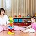 Peradix Ball Drop Toy Go and Roll Swirling Tower Ramp for Baby and Toddler Development Educational Toys, Stack, Drop and Go Ball Ramp Toy Set Includes 3 Spinning Acrylic Activity Balls, 5 Layers