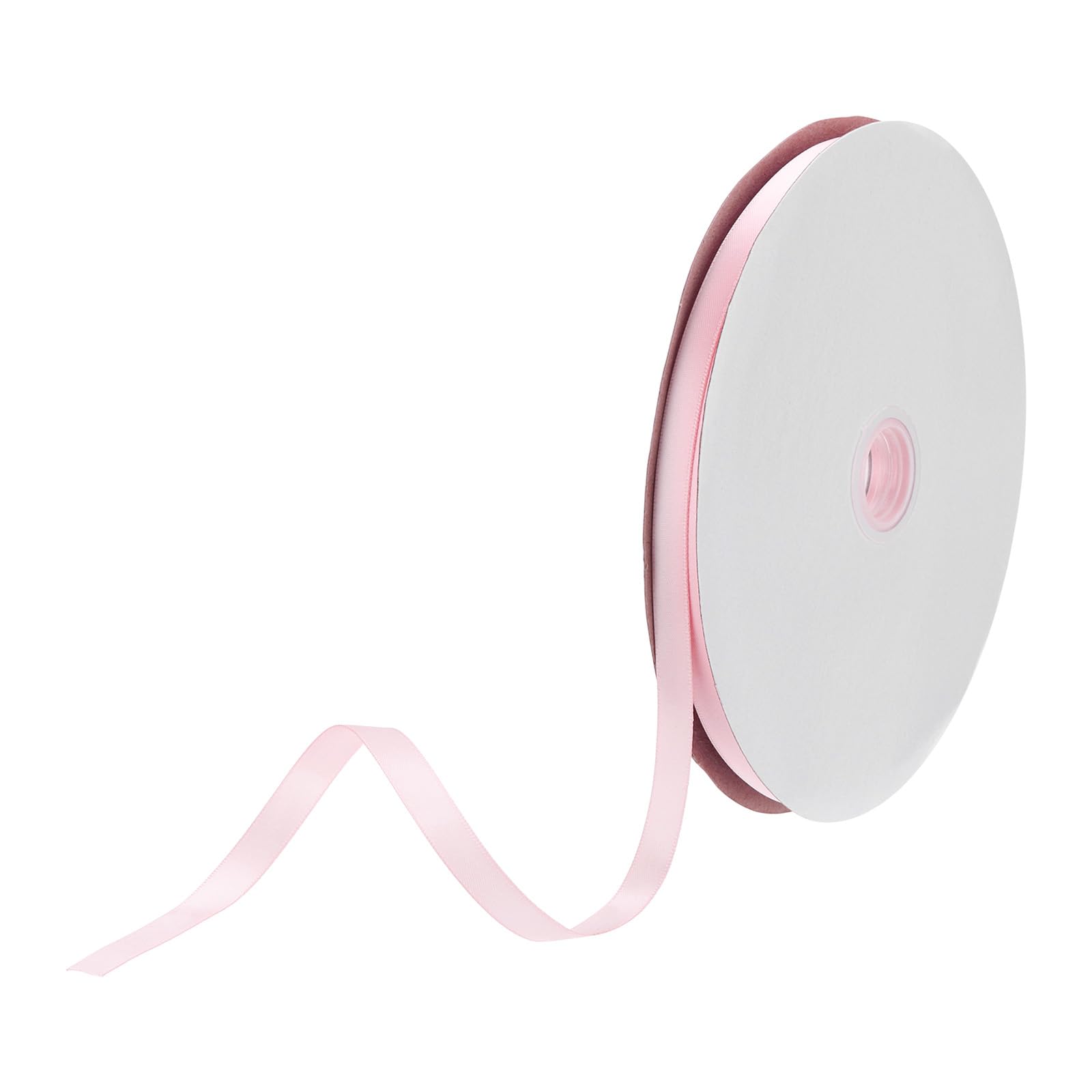 DMiotech 10mm Satin Ribbon 91m/300ft Thin Double Face Fabric Grosgrain Ribbon for Gift Wrapping Floral Hair Flower Bouquet, Coral Pink