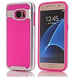 Galaxy S7 edge Case - A-store Hard Bumper Hybrid Soft Rubber Skin Case Cover For Samsung Galaxy S7 edge