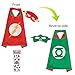 MIJOYEE Superhero Capes and Mask Costumes for Kids,Cartoon Dress up (Flash and Green Lantern - Boys)