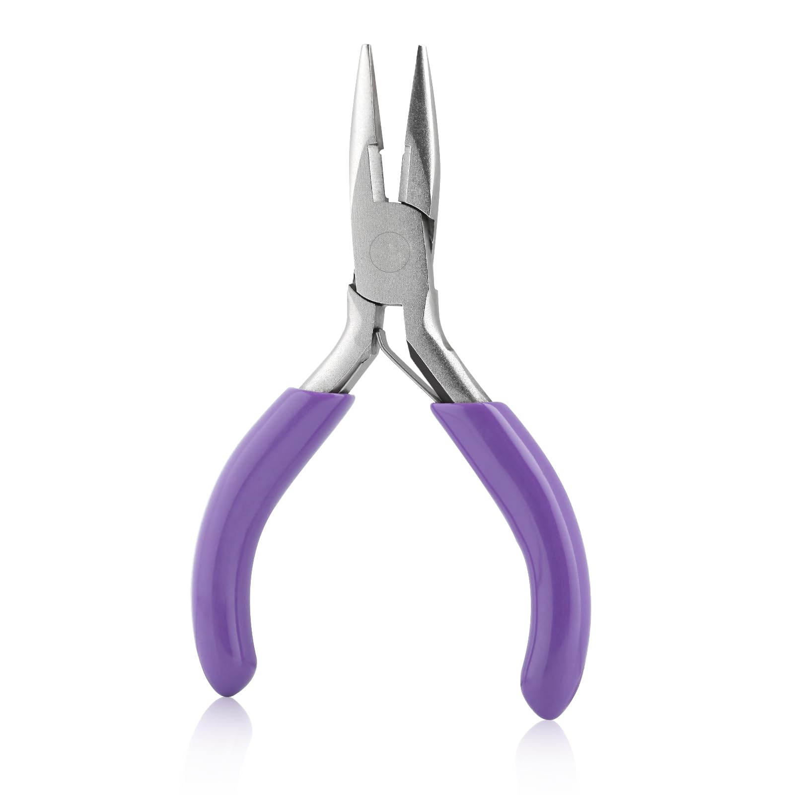 GOLD DEER 3 Inches Mini Long Nose Pliers with Cutter Chain Nose Pliers Mini Precision Long Nose Pocket Plier Jewelry Pliers for DIY Jewelry Wire Bending Straightening Ring Fixing Cutting Soft Wires