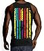 Mens Big Rainbow American Flag Tank Top T-shirt