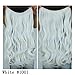Curly Hair Extensions Hairpieces 20inch Synthetic Ladies Girls Invisible Wire Wavy Halo Secret Extension Pieces (1001#)