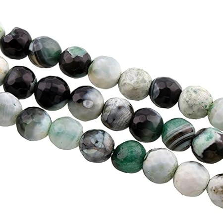 Gefrostete Achat Perlen 8mm - Naturstein Perlen Zum Basteln & Schmuckmachen