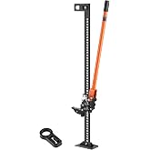 VEVOR Farm Jack 48 inch Utility High Lift, 7000 lbs Capacity Ratcheting Off Road Jeep Jack, Heavy for Tractor, Truck, SUV, Bumper Lift, Orange