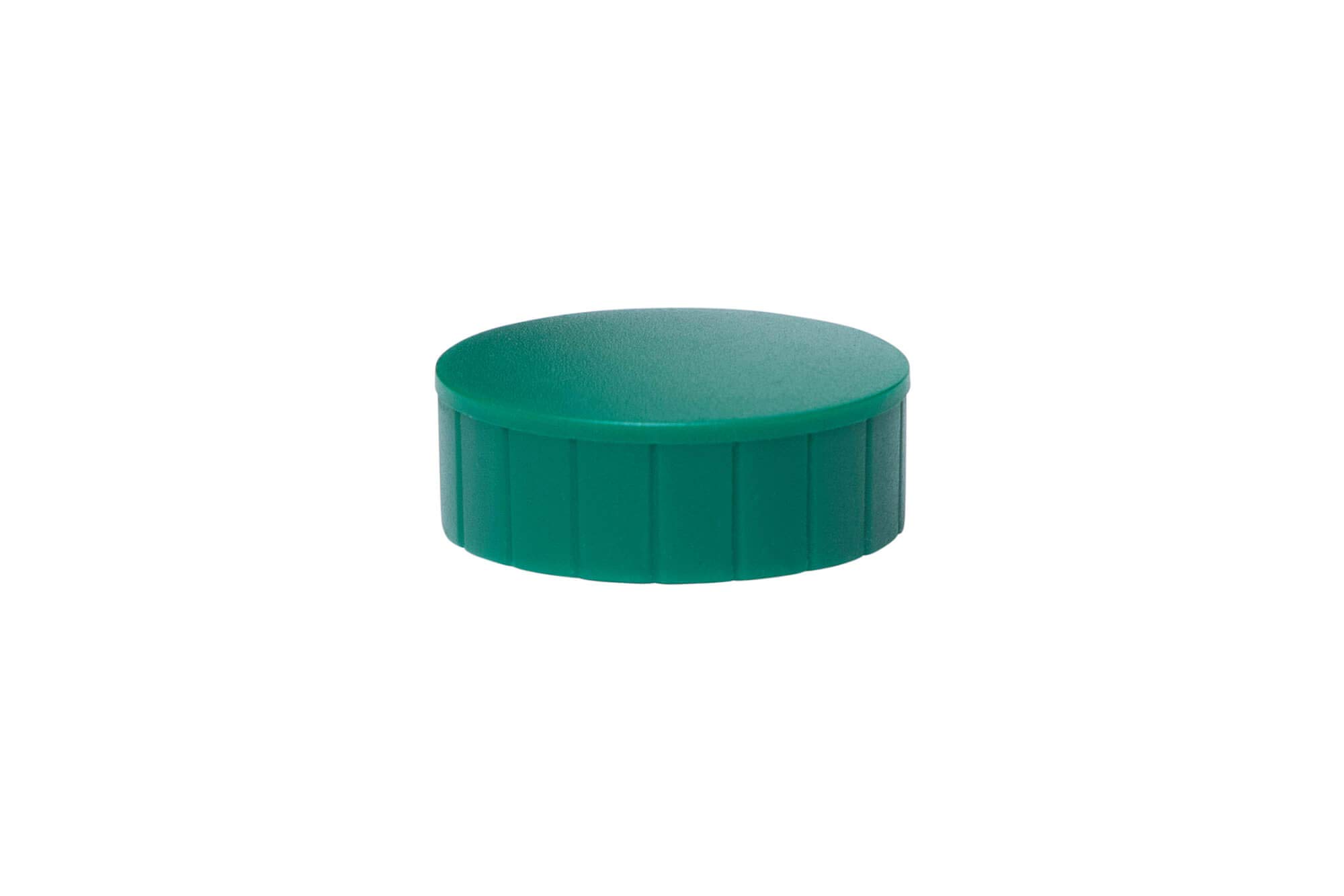 6163955 Magnetic Mouth Solid, Round, Power Magnet, Shatterproof Plastic, 2500 g Holding Force, 38 x 15.5 mm, Green