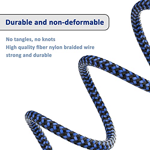 MVQIN iPhone Ladekabel [5Stück 1/1/2/2/3M] Lightning Kabel Nylongeflecht Schnellladekabel and Datenkabel für Phone 11/11Pro/11Pro MAX/X/XS MAX/XR/8/8 plus/7/7 plus/6s/6s plus/6/6 Plus/SE