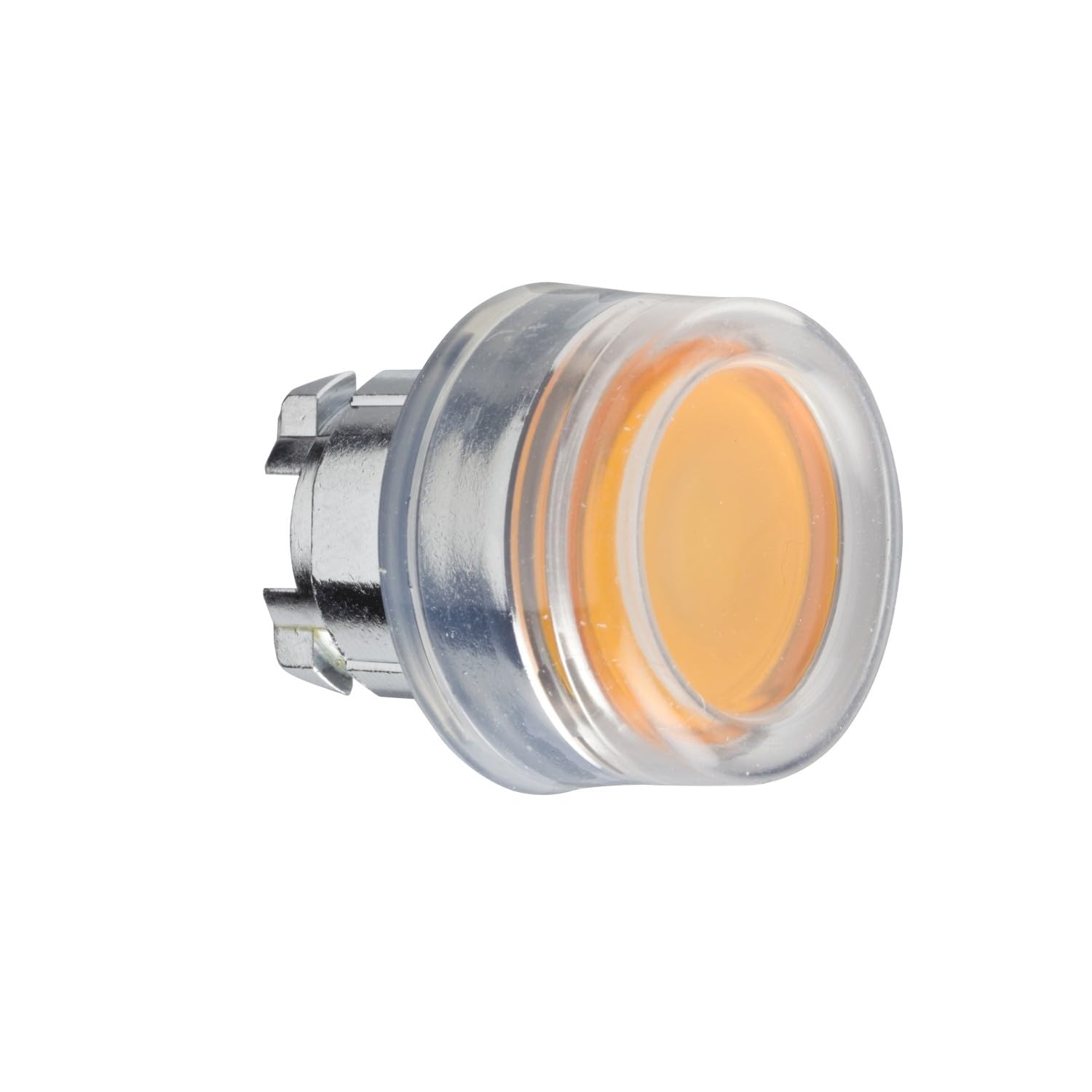 Schneider Electric ZB4BW553 Illuminated Pushbutton Head, Orange Flush Illuminated Pushbutton Head Ø22 Spring Return For Integral Led