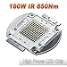 Hontiey High Power LED Chip 100W Infrared IR Light 850Nm Bulbs 100 Watt Beads DIY Spotlights Floodlight COB Integration Lamp SMD Stage Lights