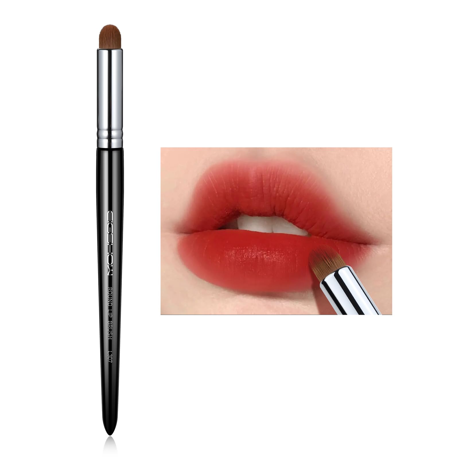 Photo 1 of Lip Brush, EIGSHOW Lip Smudge Brush Round head for Gloss Lipstick, Multi-purpose Makeup Blending Applicator, Reusable (L307)