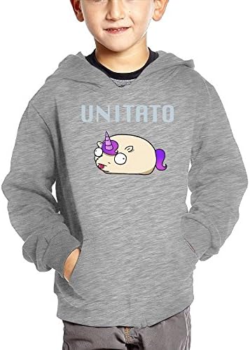 Half Unicorn Half Potato Cotton Pullover Hoodie Sweatshirts For Unisex Children's Hoody