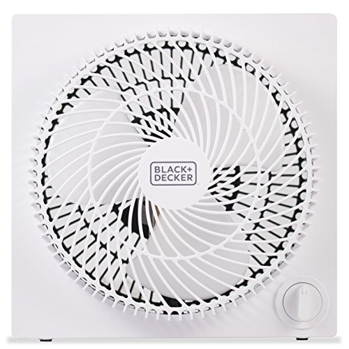 BLACK+DECKER Mini Box Fan Tabletop Quiet 9 Inch Desk Box Fans