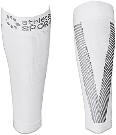 Athletec Sportsletec Sport Compression Calf Sleeve (20-30 mmHg) for Shin Splints