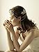 Vintage Bridal Gold leaf Hair Comb Headpiece Greek/Roman Bridal Hair Accessories for Women Wedding with Pearl Rhinestone (Gold 1)