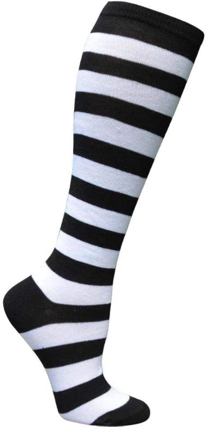 Women's tube socks pinstripe kneelength socks women's socks college
