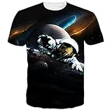UNIFACO Unisex 3D Printed Crewneck Short Sleeve T-Shirt Top Tee