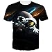 UNIFACO Unisex 3D Printed Crewneck Short Sleeve T-Shirt Top Tee