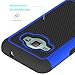 J1 2016 Case, Galaxy Amp 2 Case, Galaxy Express 3 Case, OEAGO [Shockproof] [Impact Protection] Hybrid Dual Layer Defender Protective Case Cover for Samsung Galaxy Amp 2 / J1 2016 / Express 3 - Blue