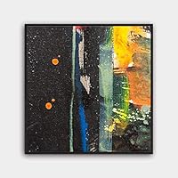 Framed Canvas Wall Art Abstract Canvas Prints Home Artwork Decoration for Living Room,Bedroom - 16x16 inches