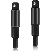 Chumia 2 Pcs HVAC Service Wrenches 3/16 to 5/16 with Hex Key Adapter | Valve Opener and Refrigeration Repair Tools for Air Conditioning Equipment
