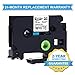 Anycolor Compatible Label Tape Replacement for TZe Tape 12mm 0.47 Laminated White TZe-231 (TZ-231) TZ Tape Work with Brother P-touch PT-D400 PT-D210 PT-D600 PT-1280 Label Maker, 26.2 Feet (8m), 2-Pack