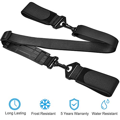 GREENEVER Ski Strap,Ski Carrier,Ski Straps and Pole Carrier,Ski Carrier Strap to Free Your Hands and Transport Your Ski Gear Everywhere You Go - Great for Families-Adults and Kids- Ski Carriers