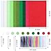 WILLBOND 24 Pcs Christmas Felt Fabric Sheets 12 x 8 Inch Assorted Colors Large Felt Sheet Bundle Red and Green for DIY Crafts Squares Sewing Patchwork Art Projects