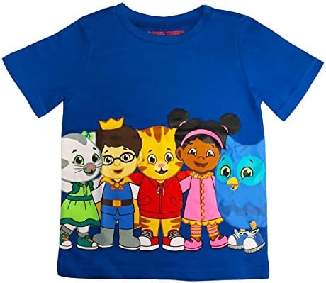 Daniel Tiger Neighborhood Boys T shirt Tee All Friends Toddler Tee (3T)