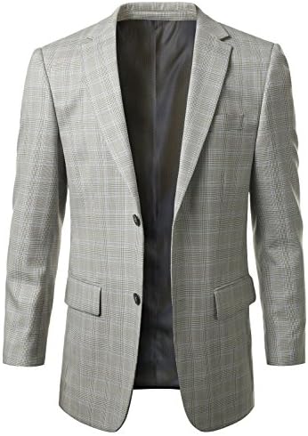 MONDAYSUIT Men's 100% Wool Sport Coat Blazer Jacket w/ Patch (Big & Tall Avail)