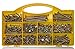 Brackit 780 Pc Chipboard Screw Assortment Kit | Large Value Pack Zinc-Plated, Extra Strength Assorted Wood Screws for Door Hinges, Repairs, Drilling Boards with Clear Top Tool Box