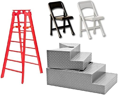 Silver Deluxe Steel Steps Deal 11 - Wrestling Figure Accessories (For WWE/TNA Action Figures)