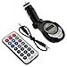 SD/MMC/USB/MP3 Wireless In Car FM Transmitter with Remote (Black)
