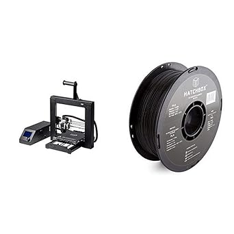 Amazon Com Monoprice 13860 Maker Select 3d Printer V2 And Hatchbox 3d Pla 1kg1 75 Blk Pla 3d Printer Filament Dimensional Accuracy 0 05 Mm 1 Kg Spool 1 75 Mm Black Bundle Industrial Scientific