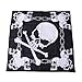 HDE 8-Pack Bandana Flaming Skull Motorcycle Biker Handkerchief Head Wrap Doo Rag (Skull and Crossbones Mix)