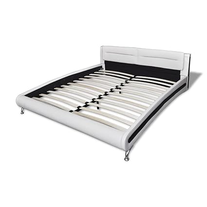 vidaXL Kunstlederbett Kunstleder Bett Bettrahmen Lattenrost Polsterbett