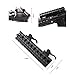 Higoo Tactical Heavy Duty 90 and 45 degree Picatinny Riser Rail Mount with Quick Release for Red Dots Scopes Optics Medium Profile (1 inch H x 5.5 inch L)