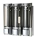 Manual Soap Dispensers Wall-Mounted Three Chamber Shampoo Box 200mlx3