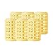 HaloVa Hair Roller, Professional Self Grip Hairdressing Curlers, Compact Salon Hair Rollers for Long Short Thick Thin Hairr, Yellow, Set of 6