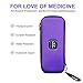 PROHAPI Hard Stethoscope Case, Large Stethoscope Carrying Case with ID Slot, Compatible with 3M Littmann/ADC/Omron/MDF Stethoscope Includes Mesh Pocket for Nurse Accessories (Purple)