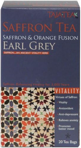 Saffron &amp; Orange Earl Grey Tea, 12 pack