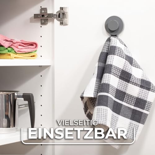 Klebehaken 3er Set - Haken Selbstklebend & Stark Haftend bis zu 3kg - Vielseitiger Wandhaken Selbstklebend für Bad, Küche & Haushalt - Einfache Anbringung ohne Bohren