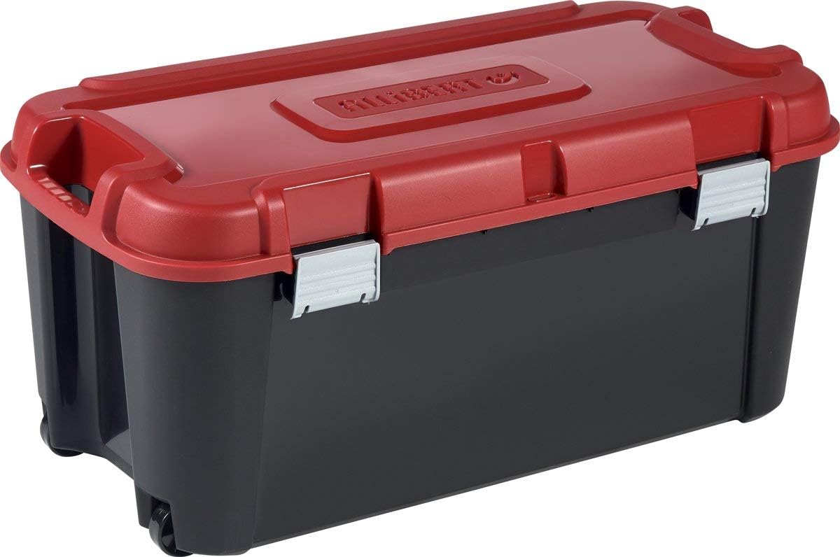 Allibert 229227 Totem Plastic Black and Red Storage Box