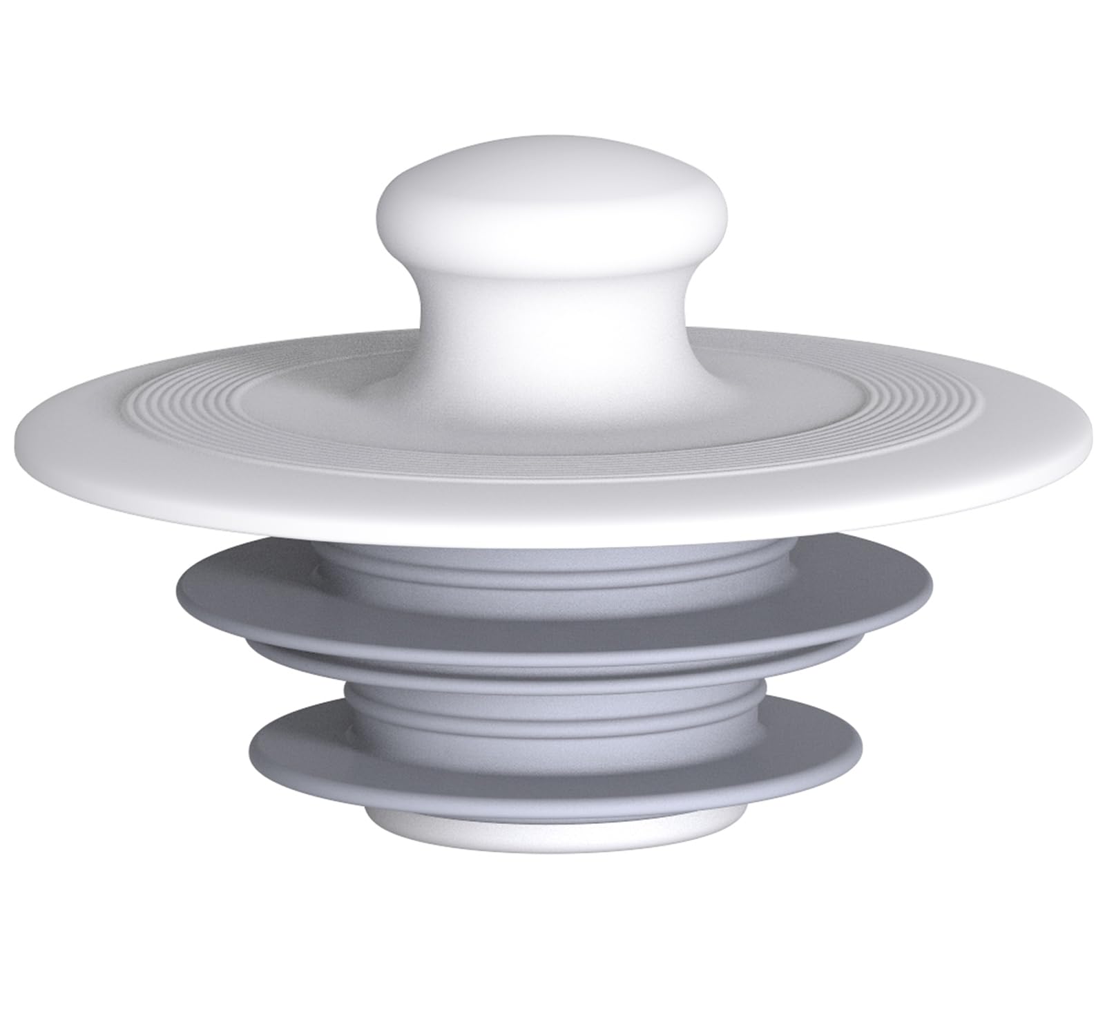 Photo 1 of XAJOON Bathroom Sink Stopper,Drain Stopper,Drain Plug,Silicone Stopper (Patented Design) (Small+Gray,Fit:1.2~1.5")