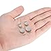 Besteel Stainless Steel Acrylic Circle Round Magnetic Earrings for Men Studs Plugs Non Piercings Clip On Girl Gauges for Ears 2 Pairs 10mm